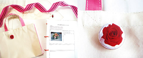 IPAAオリジナルスクールバック・IPAAオリジナルバッチ・IPAA花育ノート